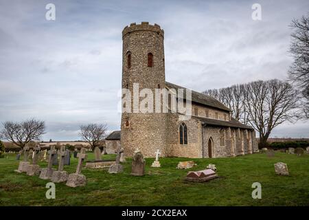 Burnham Norton (St Margaret's) Church, Norfolk Foto Stock