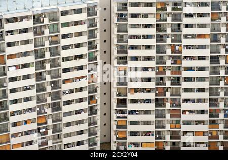 Edificio residenziale di appartamenti, Osaka, Giappone. Foto Stock