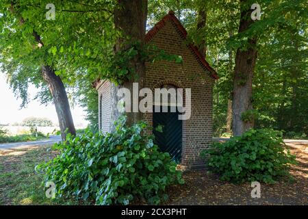 Dorsten, Dorsten-Hervest, Lippe, Ruhrgebiet, Naturpark Hohe Mark Westmuensterland, Muensterland, Westfalen, Nordrhein-Westfalen, NRW, Stationskapelle Foto Stock