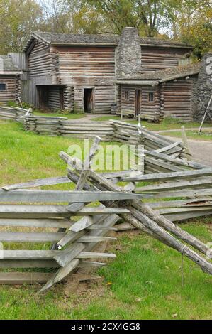 Fort Boonesboroughugh state Park, Boonesborough, Kentucky, Stati Uniti Foto Stock