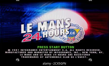 24 ore di le Mans - Sony PlayStation 2 PS2 - Solo per uso editoriale Foto Stock