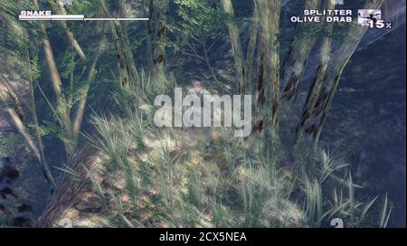 Metal Gear Solid 3 - Snake Eater - Sony PlayStation 2 PS2 - solo per uso editoriale Foto Stock