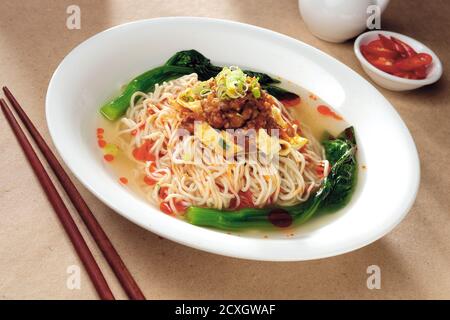 Cucina Asiatica Sichuan noodle Foto Stock