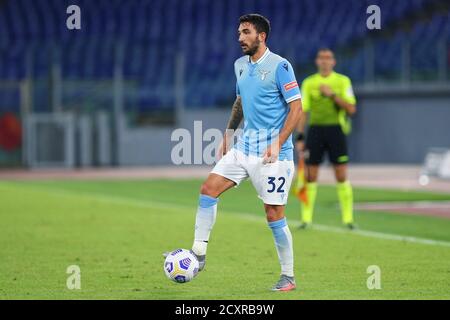 Danilo Cataldi del Lazio in azione durante il campionato italiano Serie A Football Match tra SS Lazio e Atalanta BC il 30 settembre 2020 allo Stadio Olimpico di Roma - Foto Federico Proietti / DPPI Credit: LM/DPPI/Federico Proietti/Alamy Live News Foto Stock