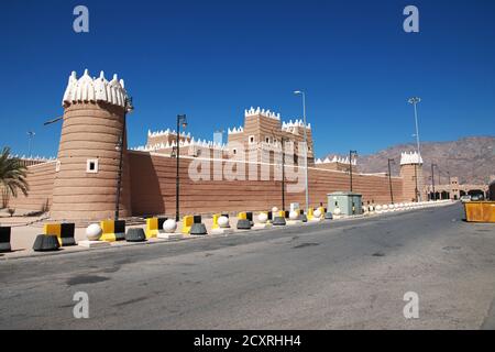 Il vecchio forte in Najran, regione ASiR, Arabia Saudita Foto Stock