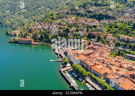 Dervio - Lago di Como (IT) - Vista aerea Foto Stock