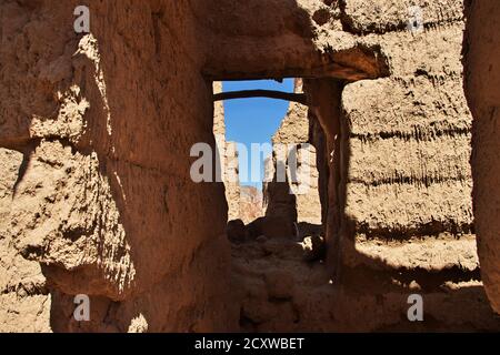 Il villaggio arabo vicino Najran, regione ASiR, Arabia Saudita Foto Stock