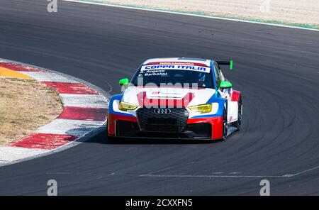 Vallelunga, Roma, 11 settembre 2020. Campionato TCR. Audi RS3 in azione all'accensione del circuito Foto Stock