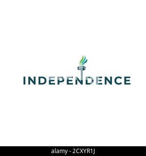 Logo Olympic Fire. Logo Flame. Fregio torcia Illustrazione Vettoriale