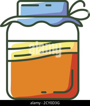 Icona colore RGB Kombucha Illustrazione Vettoriale