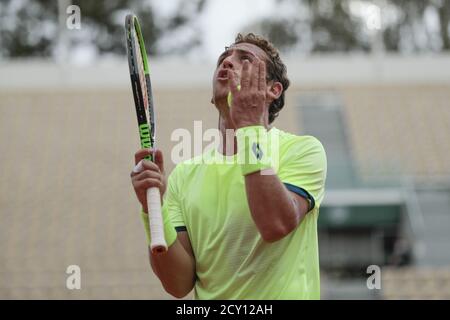 Parigi, Francia. 1 ottobre 2020. Durante il Roland Garros 2020, torneo di tennis Grand Slam, il 1 ottobre 2020 allo stadio Roland Garros di Parigi, Francia - Foto Stephane Allaman / DPPI Credit: LM/DPPI/Stephane Allaman/Alamy Live News Foto Stock