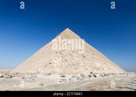 La piramide di Khafre, Giza, Egitto Foto Stock