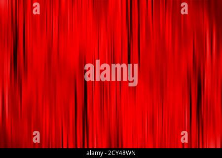 Rosso Abstract sfondo con linee di sfocatura del movimento verticale nere. Sfondo a tenda rossa testurizzata Foto Stock
