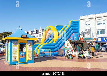 Promenade funfair Barry Island, Barry (Y Barri), vale of Glamorgan, Galles, Regno Unito Foto Stock