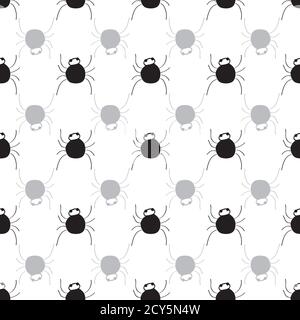 Spider spot pattern vettoriale senza giunture ripetizione del design della superficie halloween Illustrazione Vettoriale