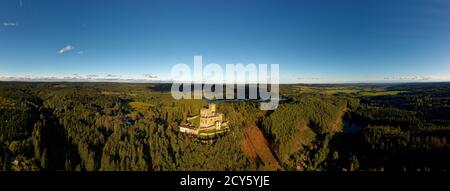 Castello e fortezza Landstein - Landstejn in Moravia, Boemia, repubblica Ceca appartiene al numero di castelli di guardia al confine tra Boemia e Aus Foto Stock
