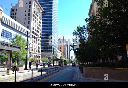 Utah - Salt Lale City Downtown Foto Stock