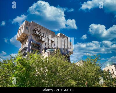 Hollywood Tower Hotel, Disneyland Paris, Marne-la-Vallée, Parigi, Francia, Europa Foto Stock