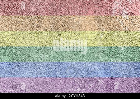 Struttura di vernice che si spellano dal metallo. Foto Stock