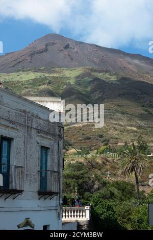 Stromboli, Sicilia, Italia Foto Stock