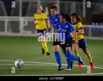 BILLERICAY, Regno Unito, SETTEMBRE 30: Georgie Morton di Billericay Town Ladies durante la prima divisione del Sud Est tra Billericay Town Ladies e H. Foto Stock