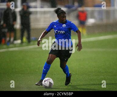 BILLERICAY, Regno Unito, SETTEMBRE 30: Karissa Rodney of Billericay Town Ladies durante la prima divisione del Sud Est tra Billericay Town Ladies e H. Foto Stock