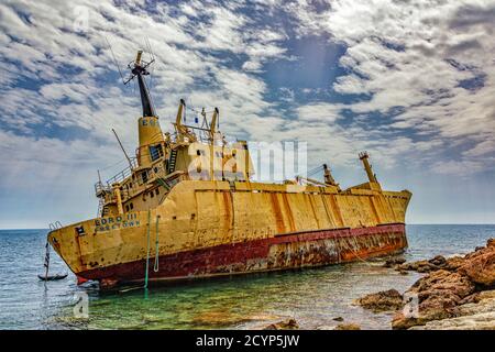 Edro III naufragio off coste di Cipro Foto Stock