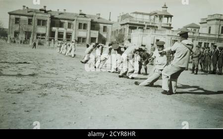 Soldati marini italiani a Tientsin - Tianjin Cina - 1924-25 Foto Stock