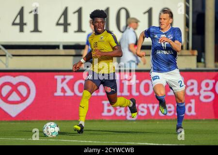 Lyngby, Danimarca. 20 luglio 2020. Emmanuel Sabbi (11) di Hobro visto durante la partita 3F Superliga tra Lyngby Boldklub e Hobro IK al Lyngby Stadium. (Foto: Gonzales Photo - Rune Mathiesen). Foto Stock