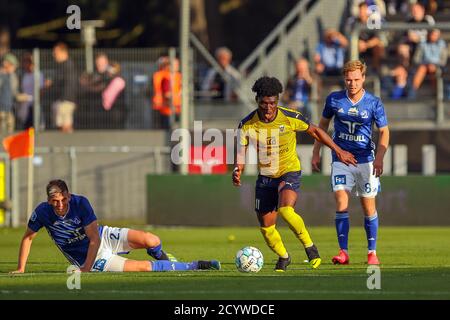 Lyngby, Danimarca. 20 luglio 2020. Emmanuel Sabbi (11) di Hobro visto durante la partita 3F Superliga tra Lyngby Boldklub e Hobro IK al Lyngby Stadium. (Foto: Gonzales Photo - Rune Mathiesen). Foto Stock