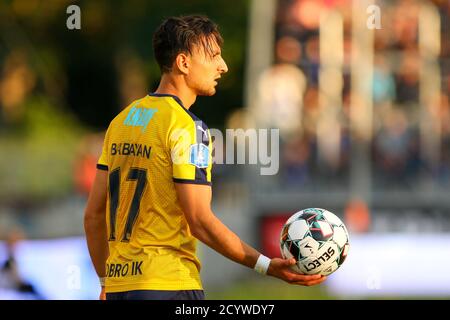 Lyngby, Danimarca. 20 luglio 2020. Edgar Babayan (17) di Hobro visto durante la partita 3F Superliga tra Lyngby Boldklub e Hobro IK al Lyngby Stadium. (Foto: Gonzales Photo - Rune Mathiesen). Foto Stock