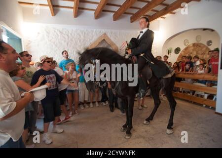 Caragol de Santa Clara, Fiestas de Sant Joan. Ciutadella. Minorca, Islas Baleares, España. Foto Stock