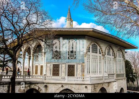 Chiosco di Baghdad nel palazzo Topkapi, Istanbul, Turchia Foto Stock