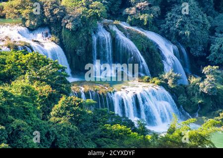 Ban Gioc - cascata Detian a Cao Bang, Vietnam Foto Stock