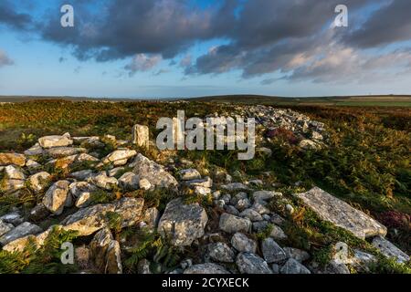 Chun Castello; Penwith; Cornovaglia; Regno Unito Foto Stock