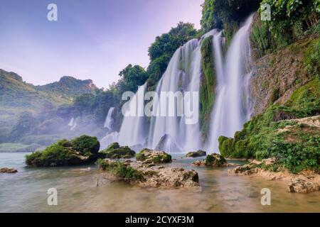 Ban Gioc - cascata Detian a Cao Bang, Vietnam Foto Stock