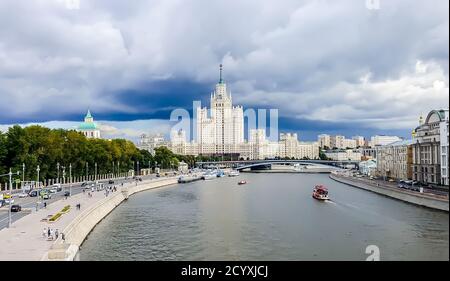 Kotelnicheskaya Embankment edificio a Mosca, Russia Foto Stock