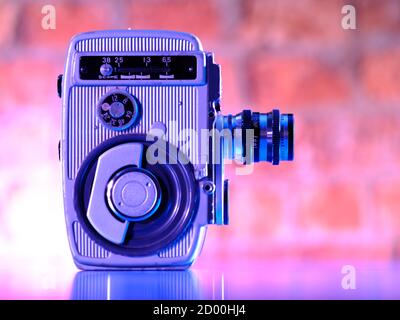 Videocamera Vintage retro Yashica Clockwork 8 Cine Movie Motion Foto Stock