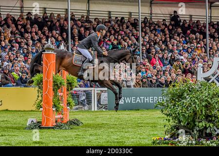 Christopher Burton Badminton Horse Trials Gloucester Inghilterra UK Maggio 2019, Christopher Burton evento equestre in rappresentanza dell'Australia Ride Graf Liber Foto Stock