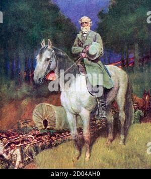 ROBERT E. LEE (1807-1870) Confederato generale americano Foto Stock