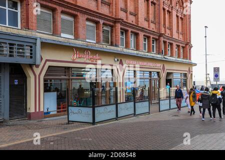 Negozio di pesce e chip Harry Ramsdens, Blackpool, Lancashire, Inghilterra, Regno Unito Foto Stock