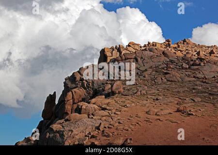 Vista da Pikes Peak, Colorado Foto Stock