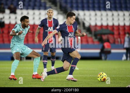 Julian Draxler del PSG durante la partita di calcio Ligue 1 tra Paris Saint-Germain (PSG) e SCO Angers il 2 ottobre 2020 a Par Foto Stock