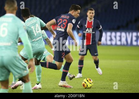 Julian Draxler del PSG durante la partita di calcio Ligue 1 tra Paris Saint-Germain (PSG) e SCO Angers il 2 ottobre 2020 a Par Foto Stock