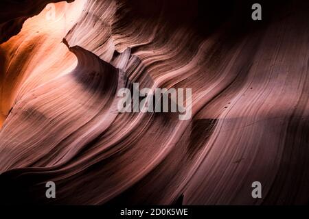 Viaggi, immagini di paesaggio in Antelope Canyon, Arizona Foto Stock