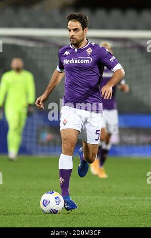 Firenze, Italia. 2 Ott 2020. Firenze, 02 Ott 2020, Giacomo Bonaventura (ACF Fiorentina) in azione durante Fiorentina vs Sampdoria - Calcio italiano Serie A match - Credit: LM/Matteo Papini Credit: Matteo Papini/LPS/ZUMA Wire/Alamy Live News Foto Stock