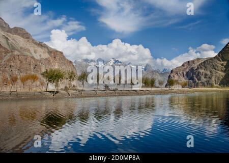 Khaplu , gangchay, skardu aree settentrionali di gilgit baltistan Pakistan Foto Stock