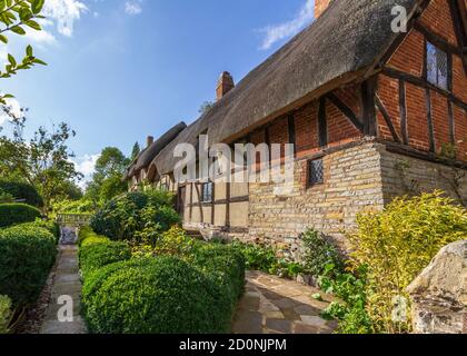 Casa di Anne Hathaway a Shottery vicino Stratford Upon Avon. Foto Stock