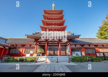 Il magnifico e più antico tempio di Tokyo, senso-ji Foto Stock
