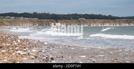 Spiaggia della costa orientale del Regno Unito Foto Stock